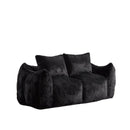 Giant Bean Bag Couch, Ultra Soft Fluffy Loveseat For Living Room