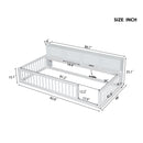 Floor Bed With Storage Cabinets And USB Ports