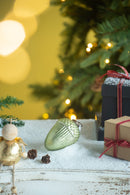 Tear Drop Ornament, Decorative Hanging Christmas Tree Ornaments For Holiday Party Decorations (Set of 12)