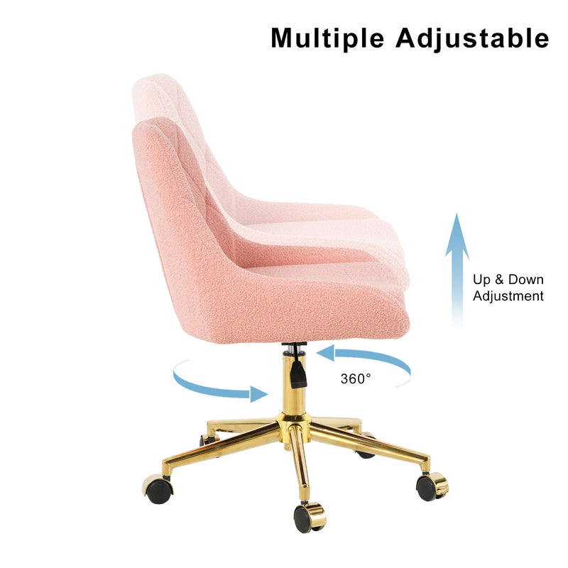 Modern Teddy Velvet Fabric Chair With Gold Plated 5 Claw Legs