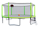 16Ft Trampoline With Basketball Hoop Pump And Ladder (Inner Safety Enclosure) With Soccer Goal