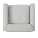 Radiantize - Upholstered Fabric Club Chair With Square-Off Back And Button Tufted