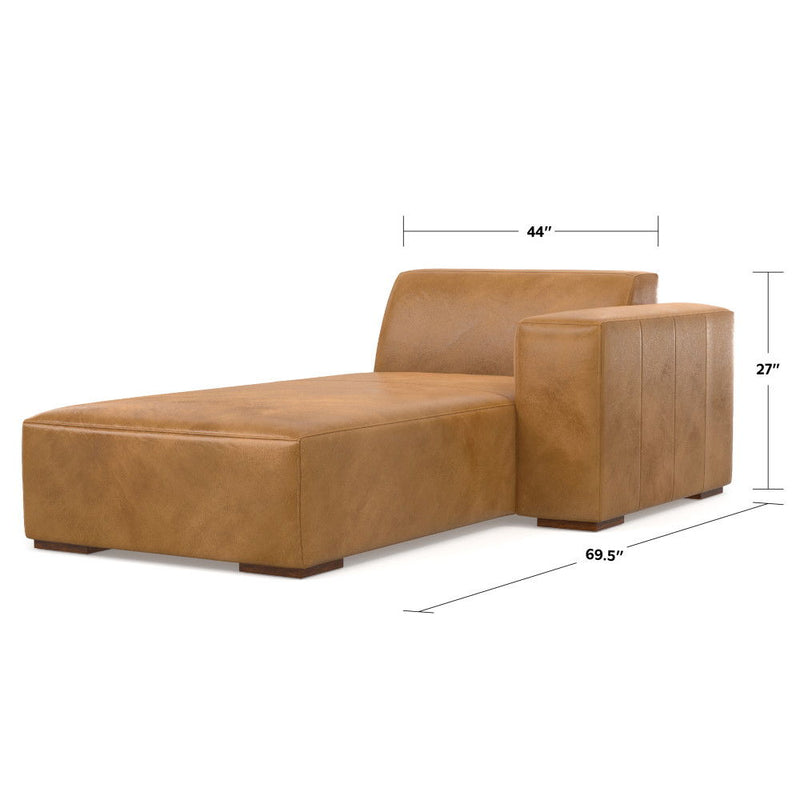 Rex - Right Chaise Sofa Module - Sienna