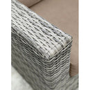 Handcrafted Outdoor Loveseat With Wicker Seating