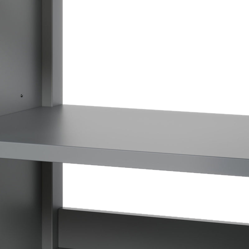 Bathroom Vanity With Ceramic Sink, Adjustable Shelf & Tip Out Tray