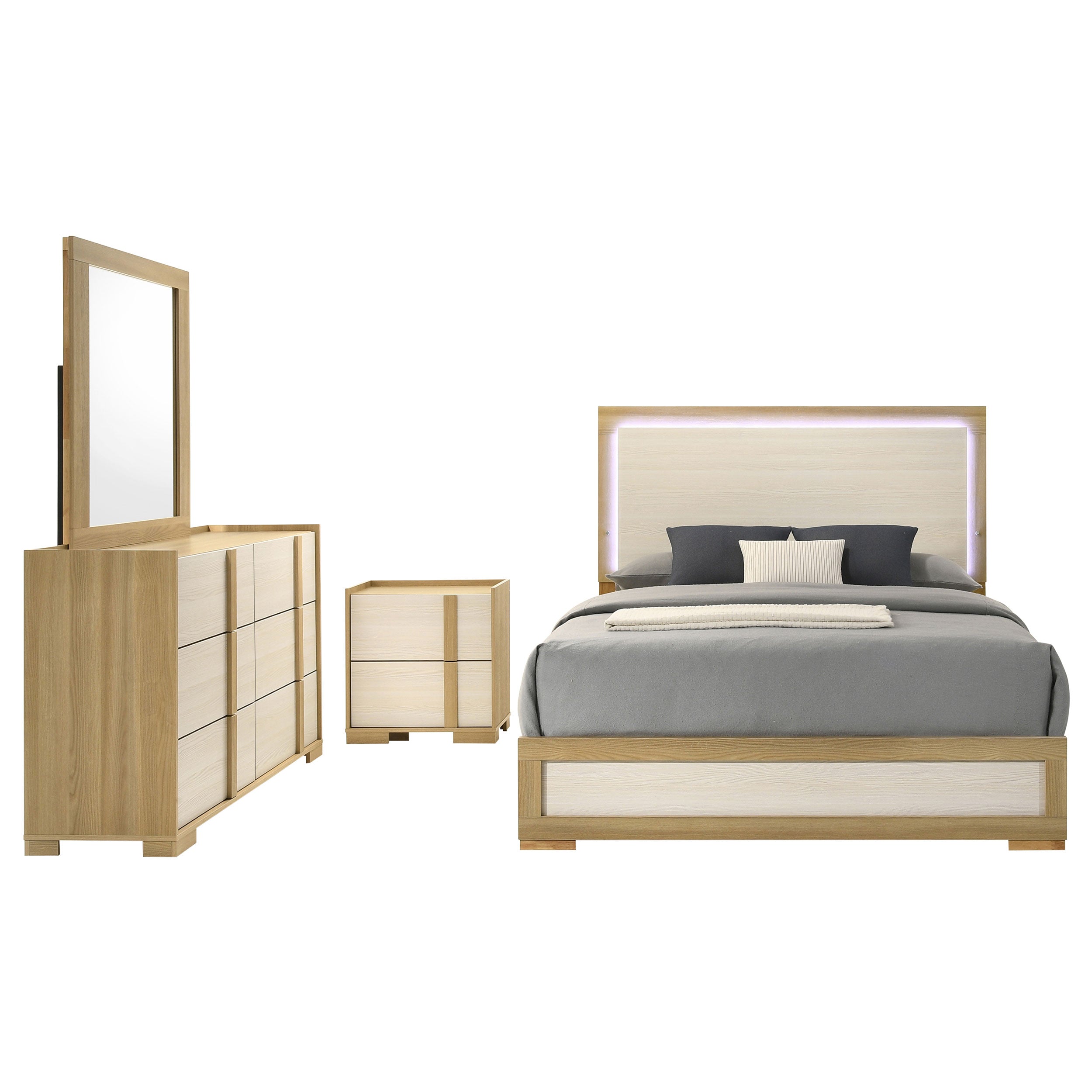 Hyland 4-piece Queen Bedroom Set Natural — view 2