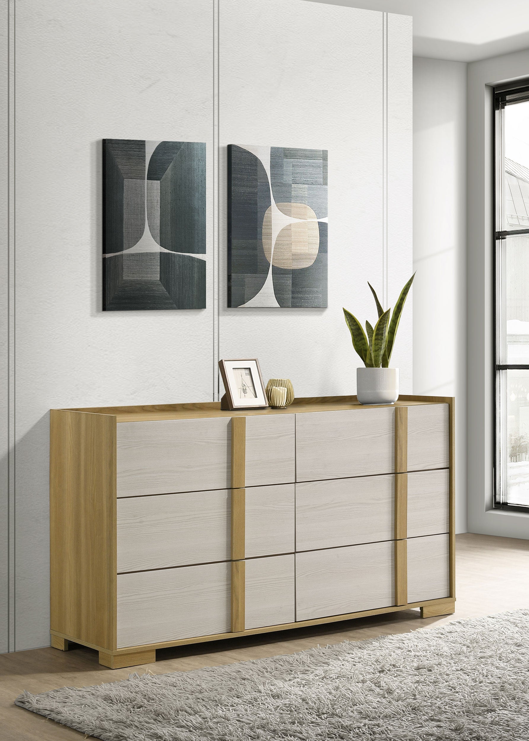 Hyland 6-drawer Dresser Natural — view 2