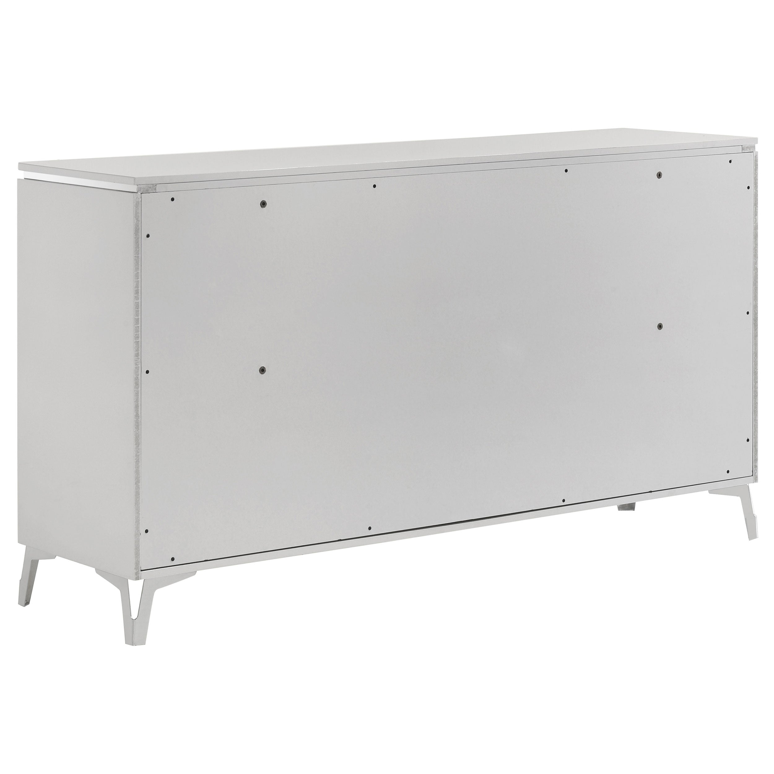 Cassia 6-drawer Bedroom Dresser Cabinet White High Gloss — view 4