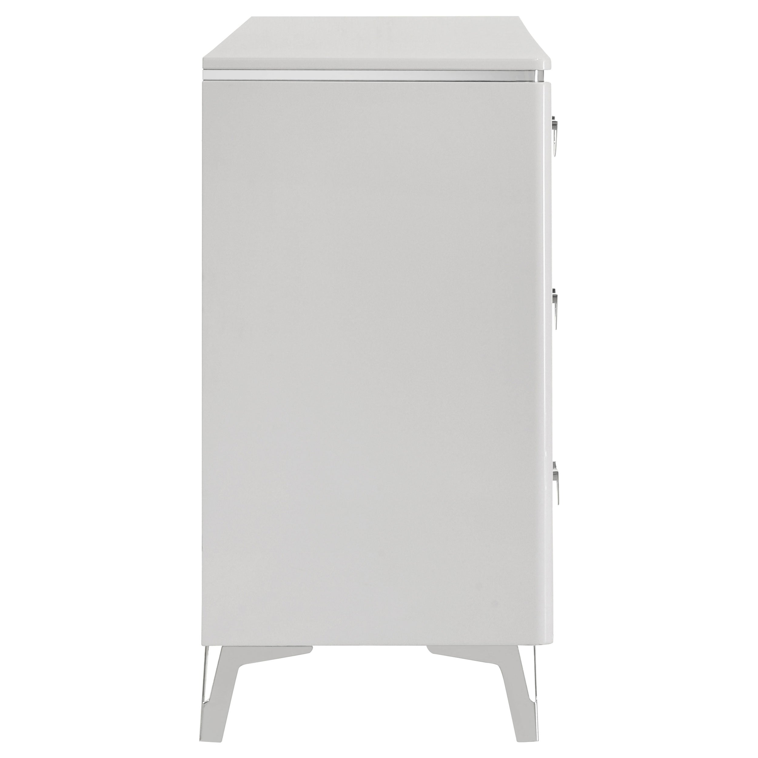 Cassia 6-drawer Bedroom Dresser Cabinet White High Gloss — view 6