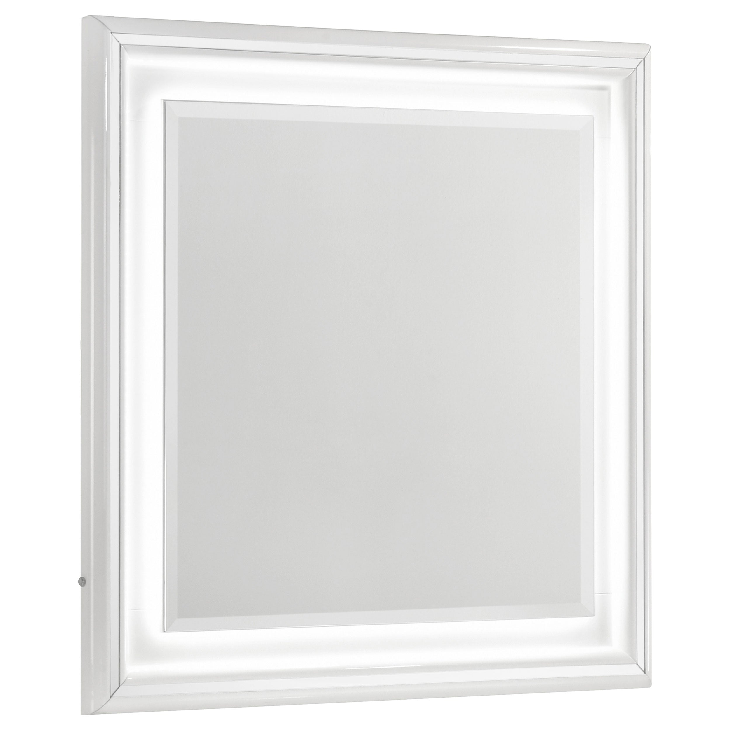Cassia Dresser Mirror White High Gloss — view 1