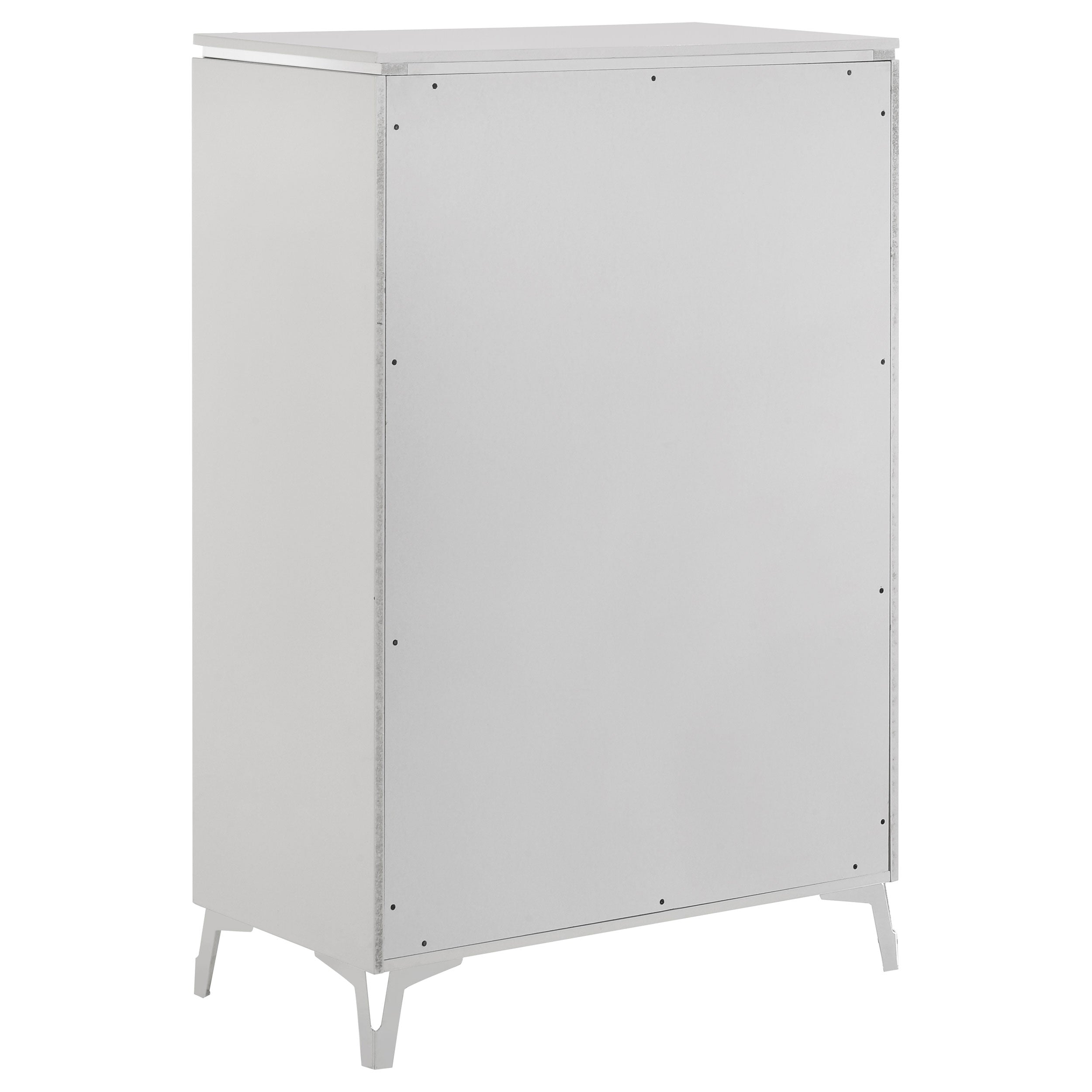 Cassia 5-drawer Bedroom Chest of Drawers White High Gloss — view 4