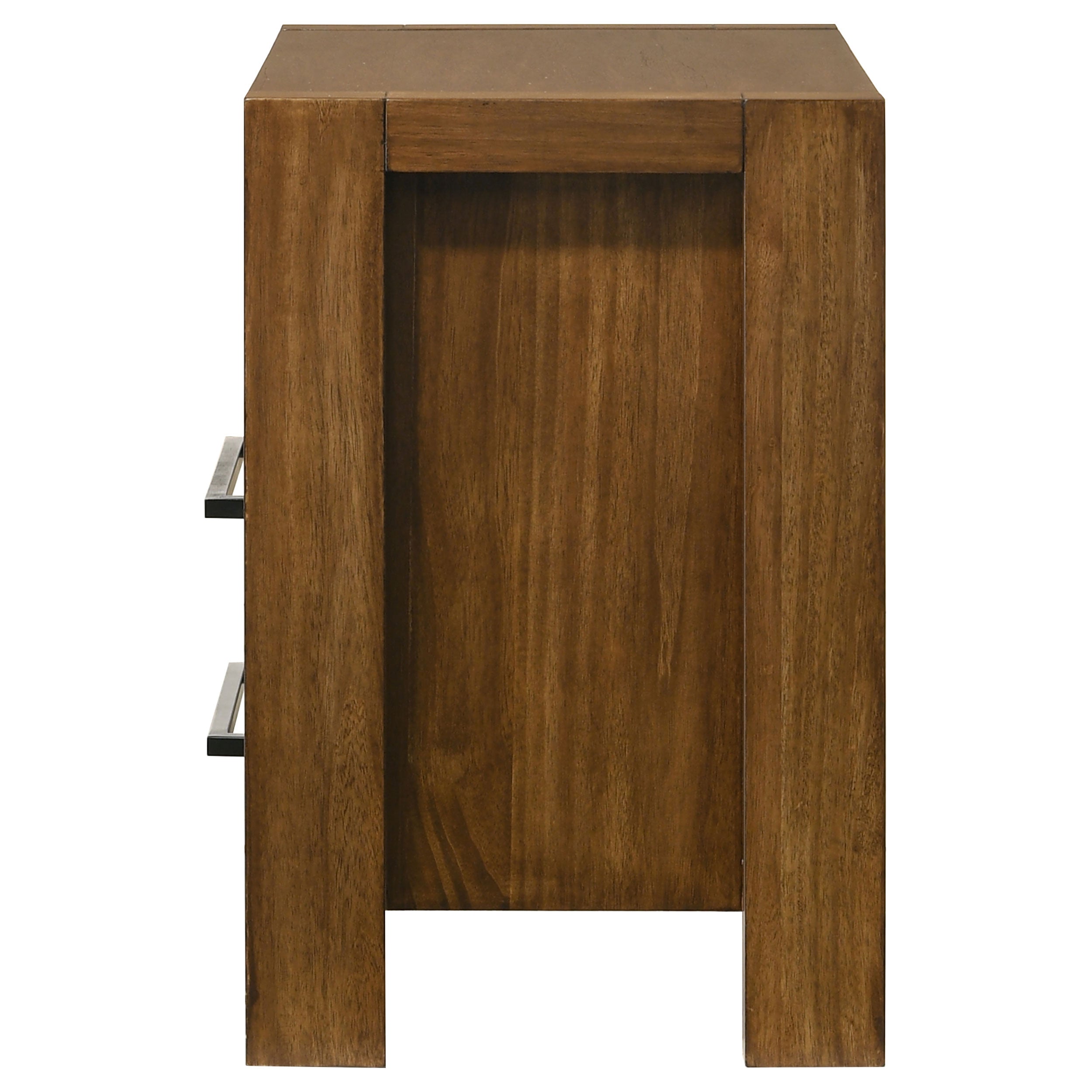 Adderley 2-drawer Nightstand Bedside Table Warm Brown — view 5
