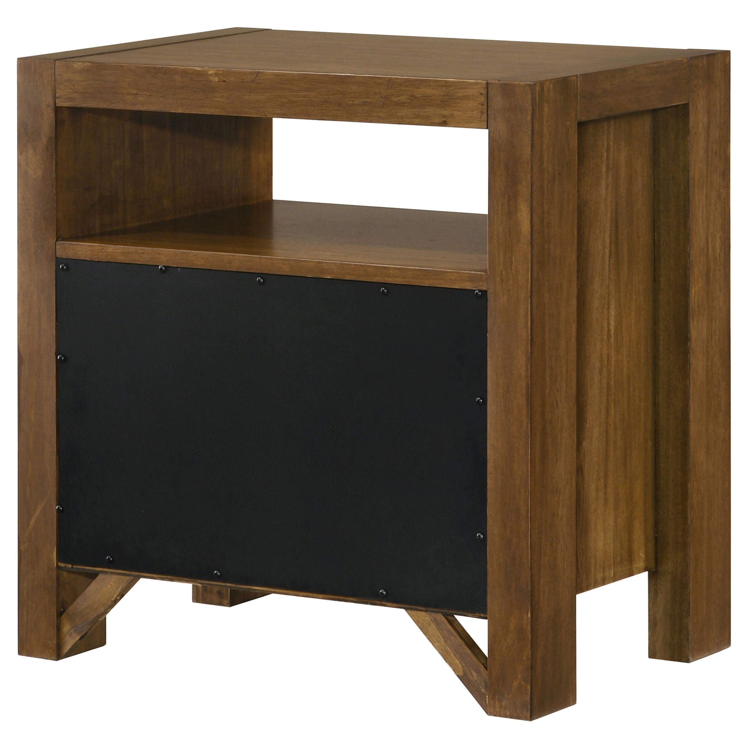 Adderley 2-drawer Nightstand Bedside Table Warm Brown — view 8