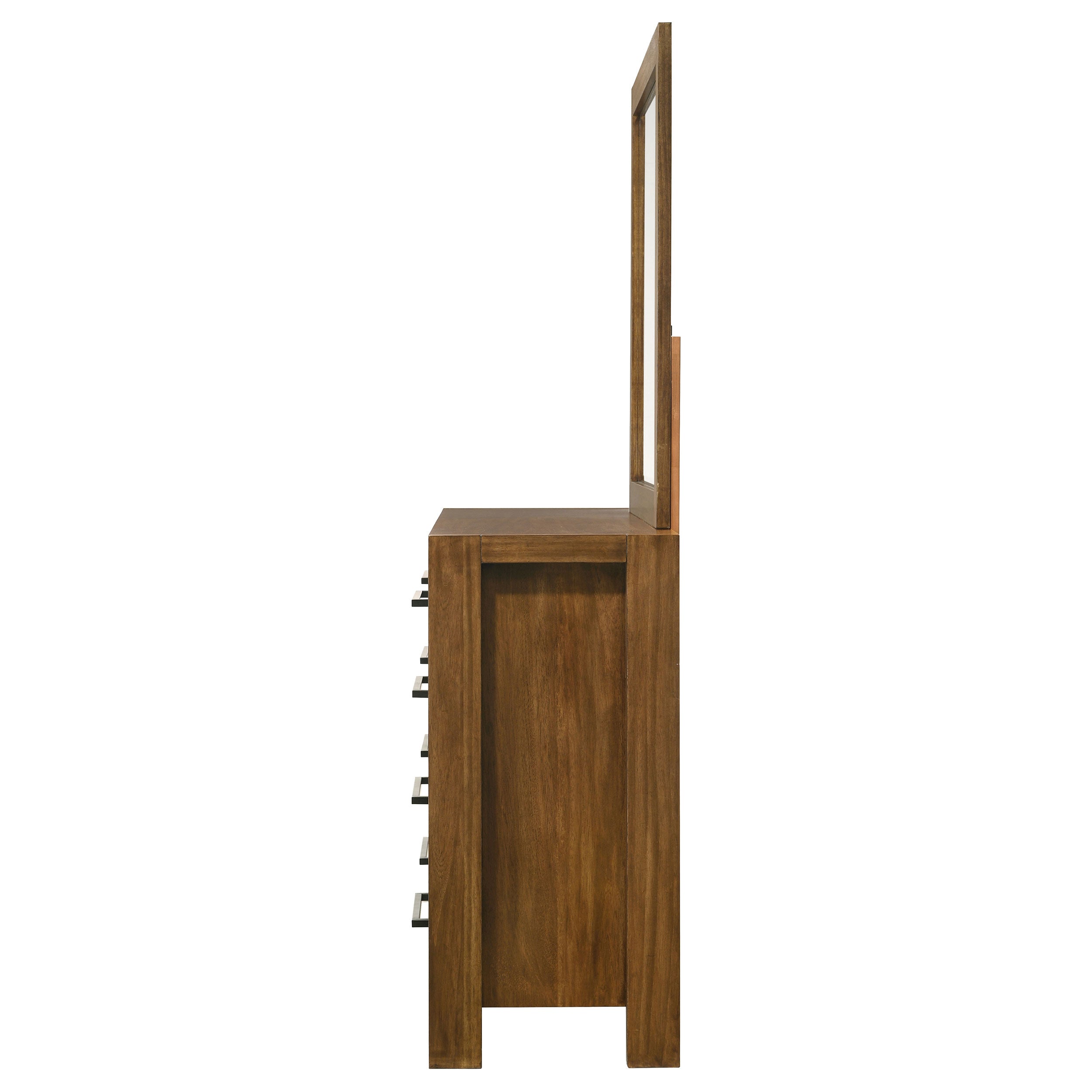 Adderley 8-drawer Bedroom Dresser and Mirror Warm Brown — view 5