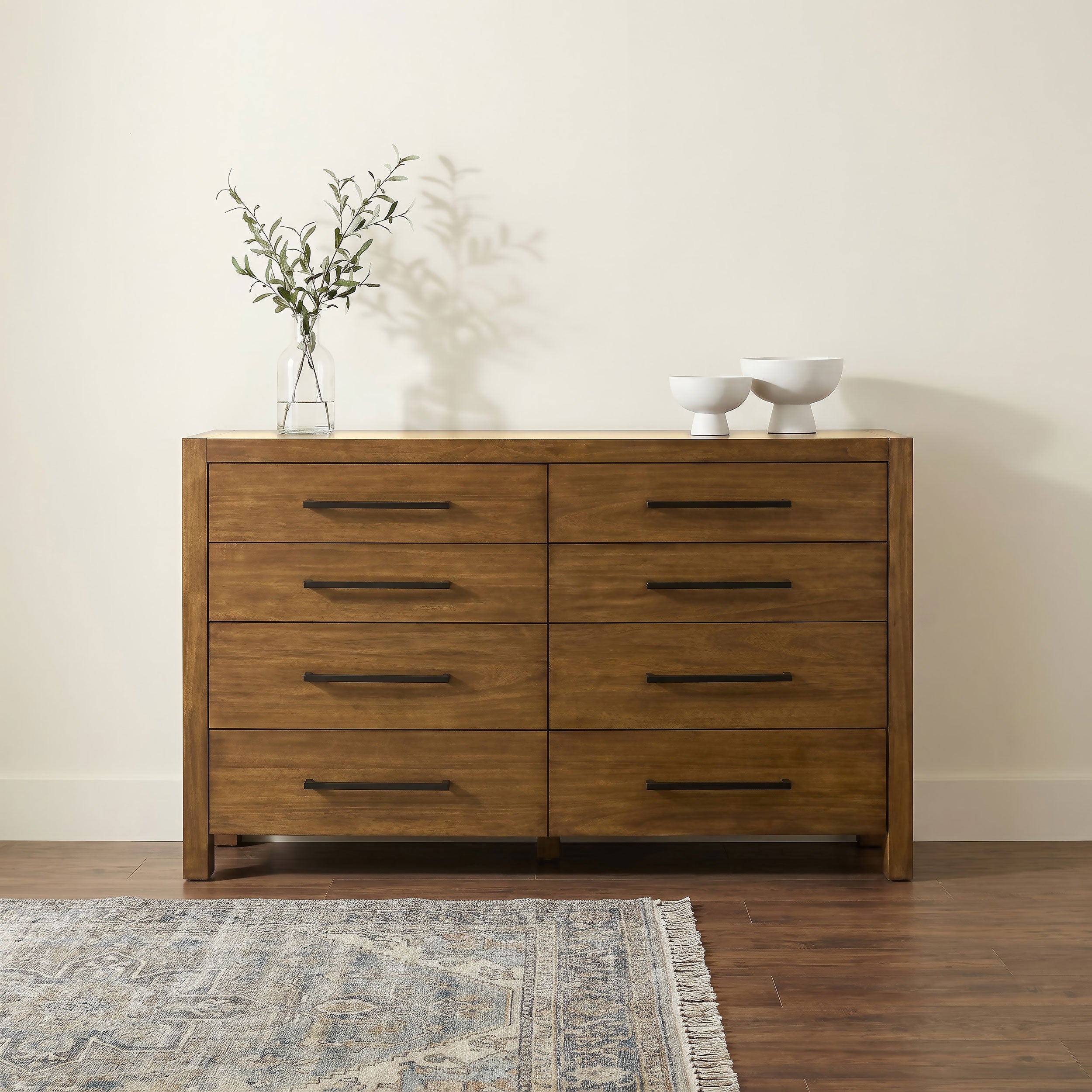 Adderley 8-drawer Bedroom Dresser Cabinet Warm Brown — view 2