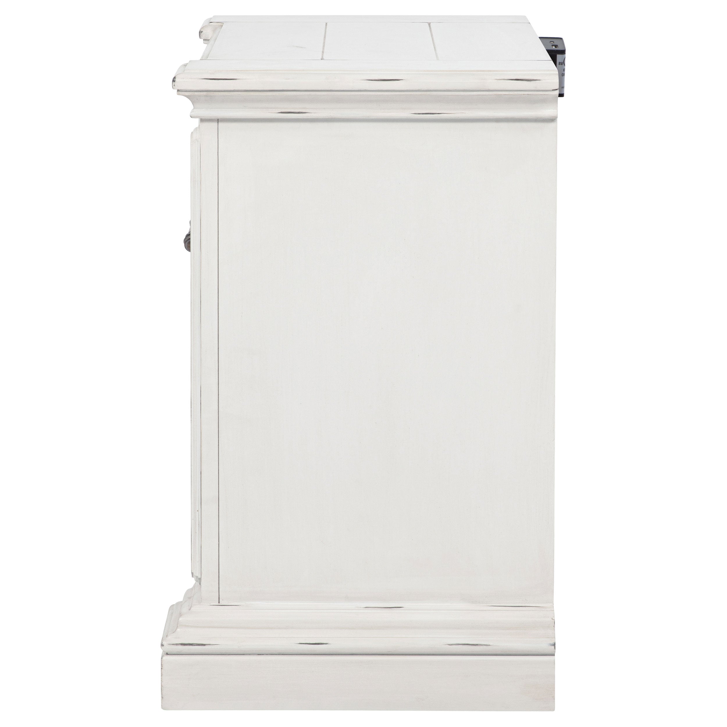 McKinney 2-drawer Nightstand with Dual USB Vintage White — view 5