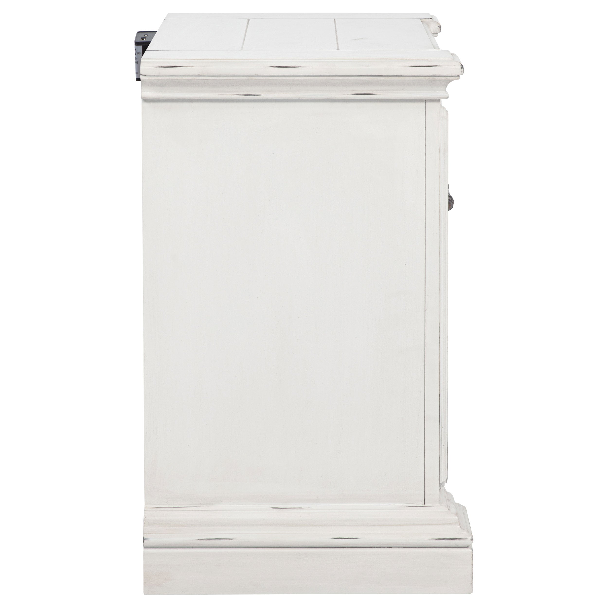 McKinney 2-drawer Nightstand with Dual USB Vintage White — view 9