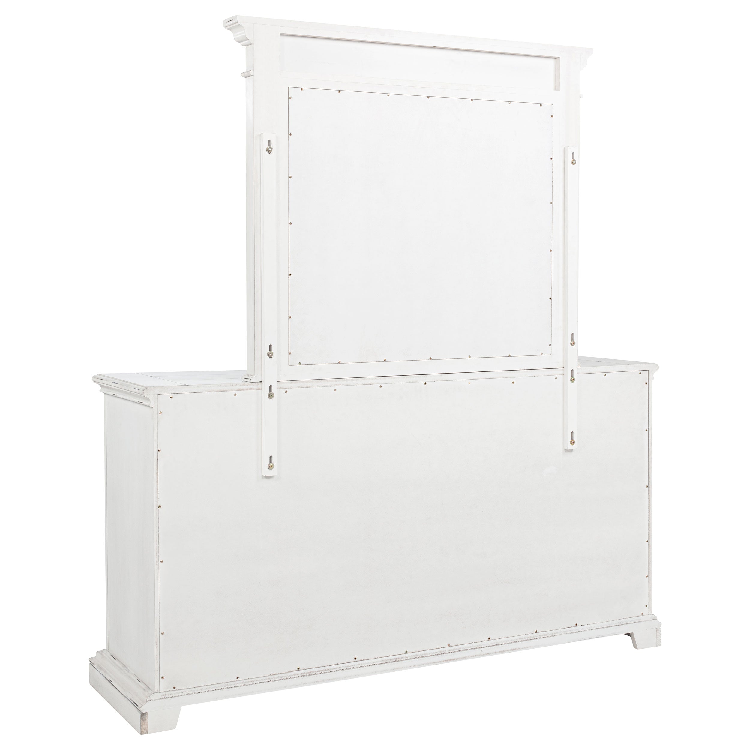 McKinney 6-drawer Bedroom Dresser with Mirror Vintage White — view 6