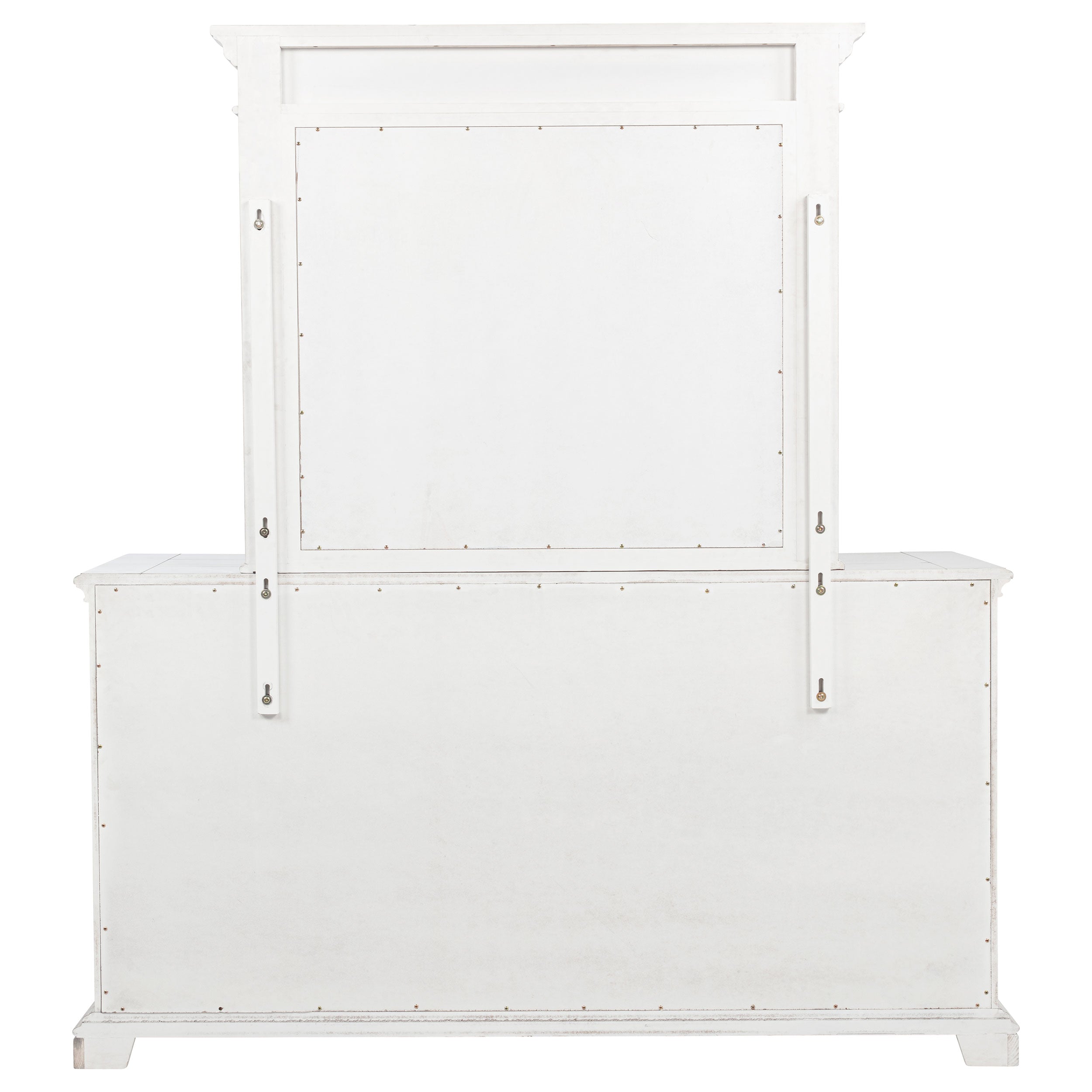 McKinney 6-drawer Bedroom Dresser with Mirror Vintage White — view 7