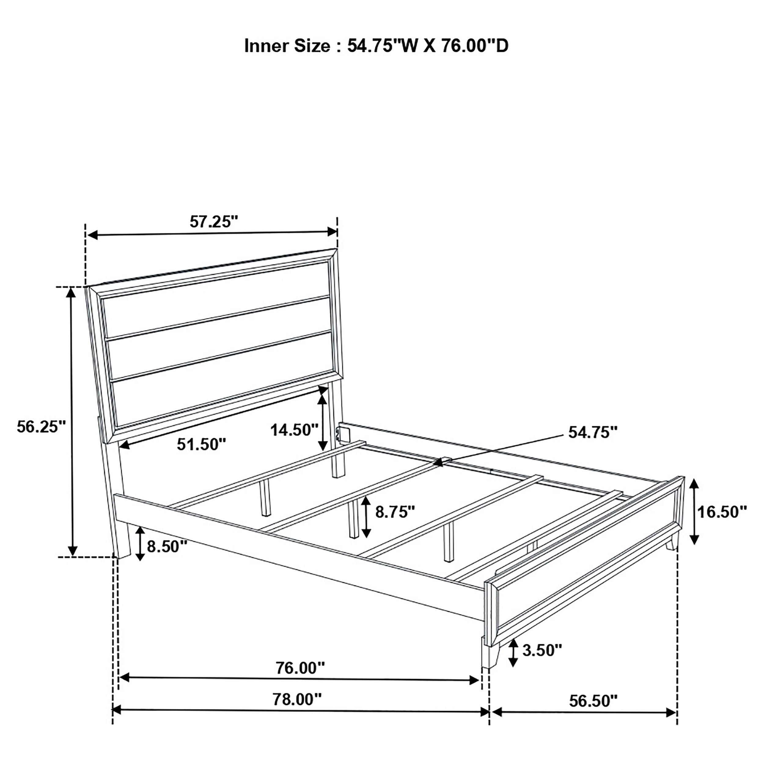 Watson Wood Full Panel Bed Light Taupe — view 9