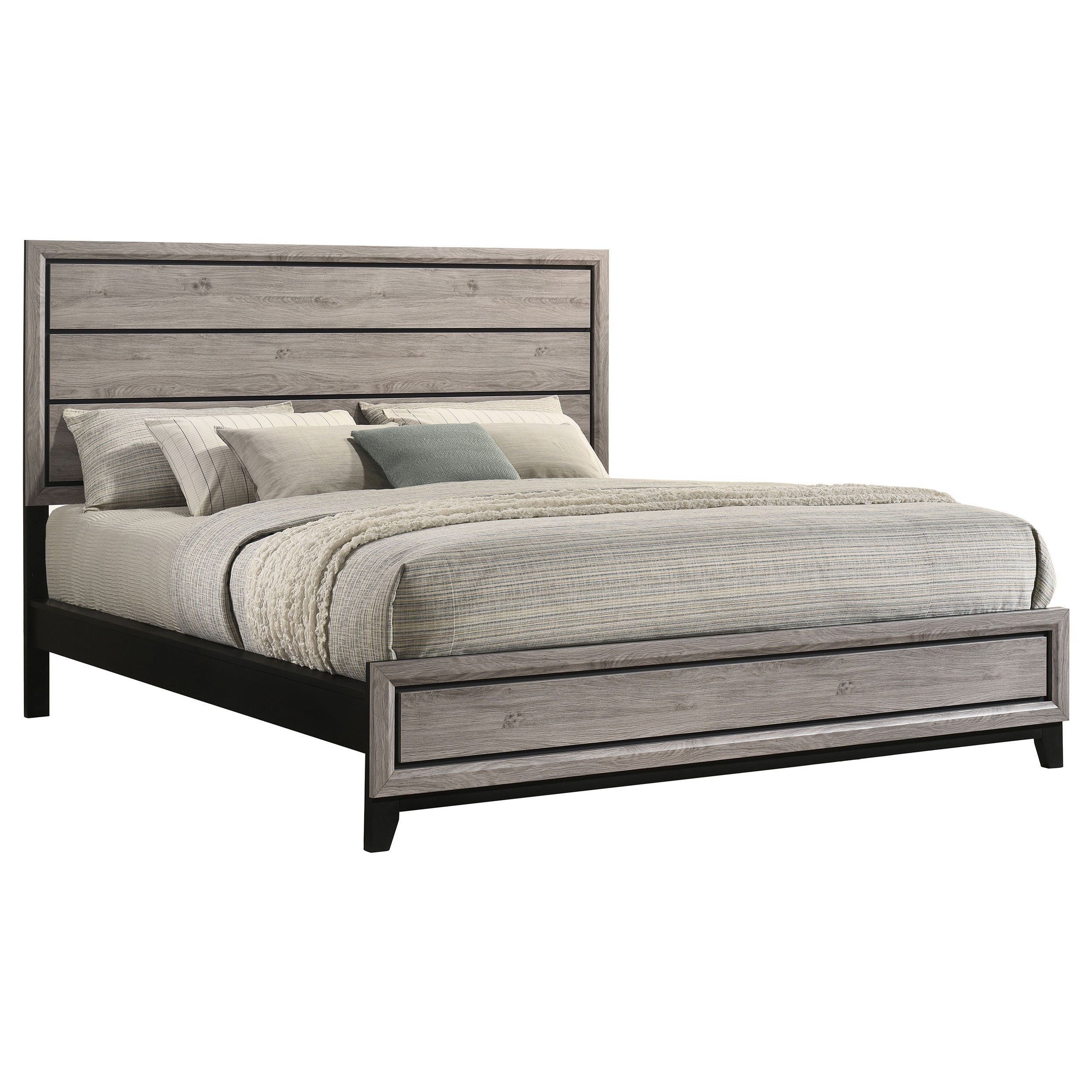 Watson Wood California King Panel Bed Light Taupe — view 3