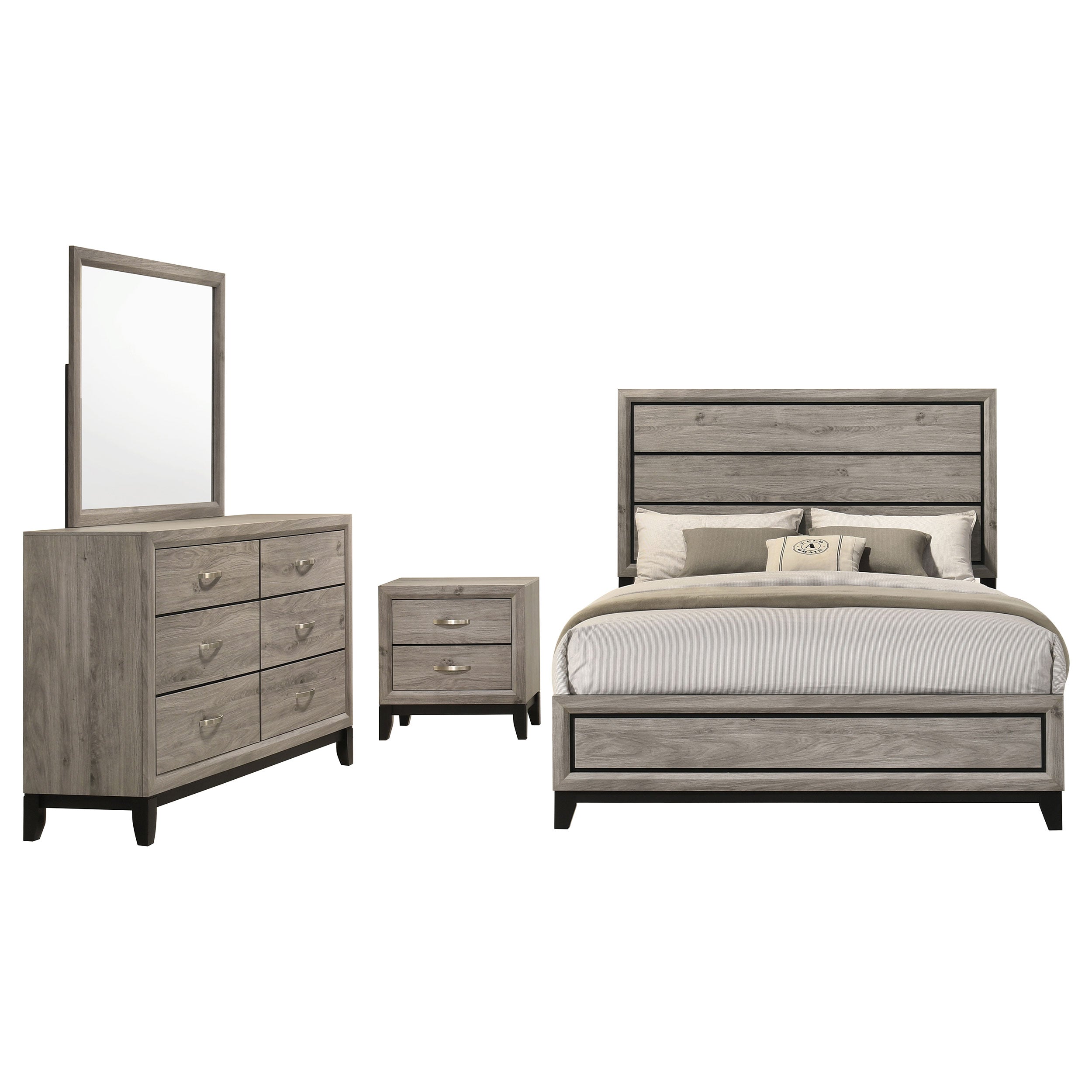 Watson Four-piece Queen Bedroom Set Light Taupe — view 2