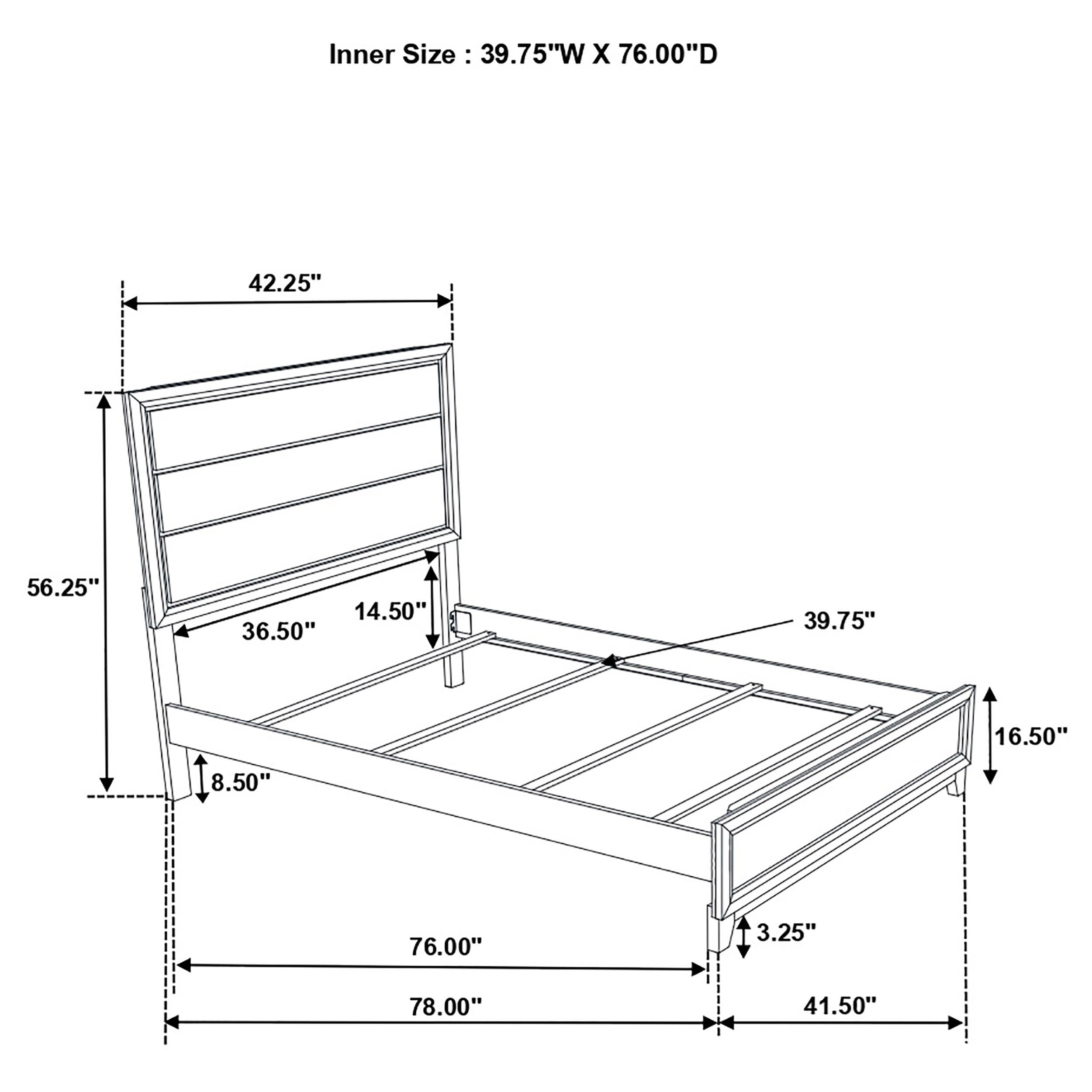 Watson Five-piece Twin Bedroom Set Light Taupe — view 16
