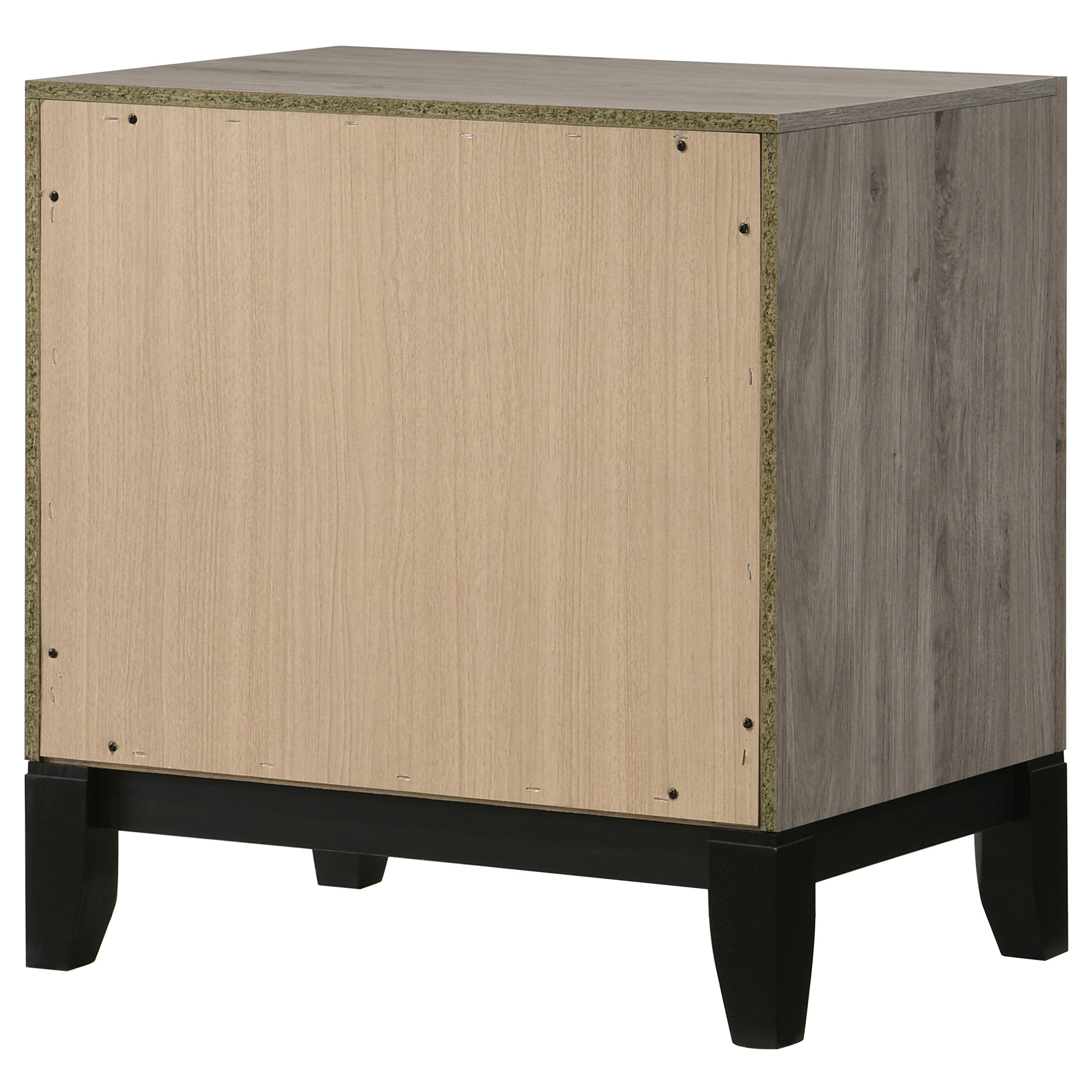 Watson 2-drawer Nightstand Bedside Table Light Taupe — view 8