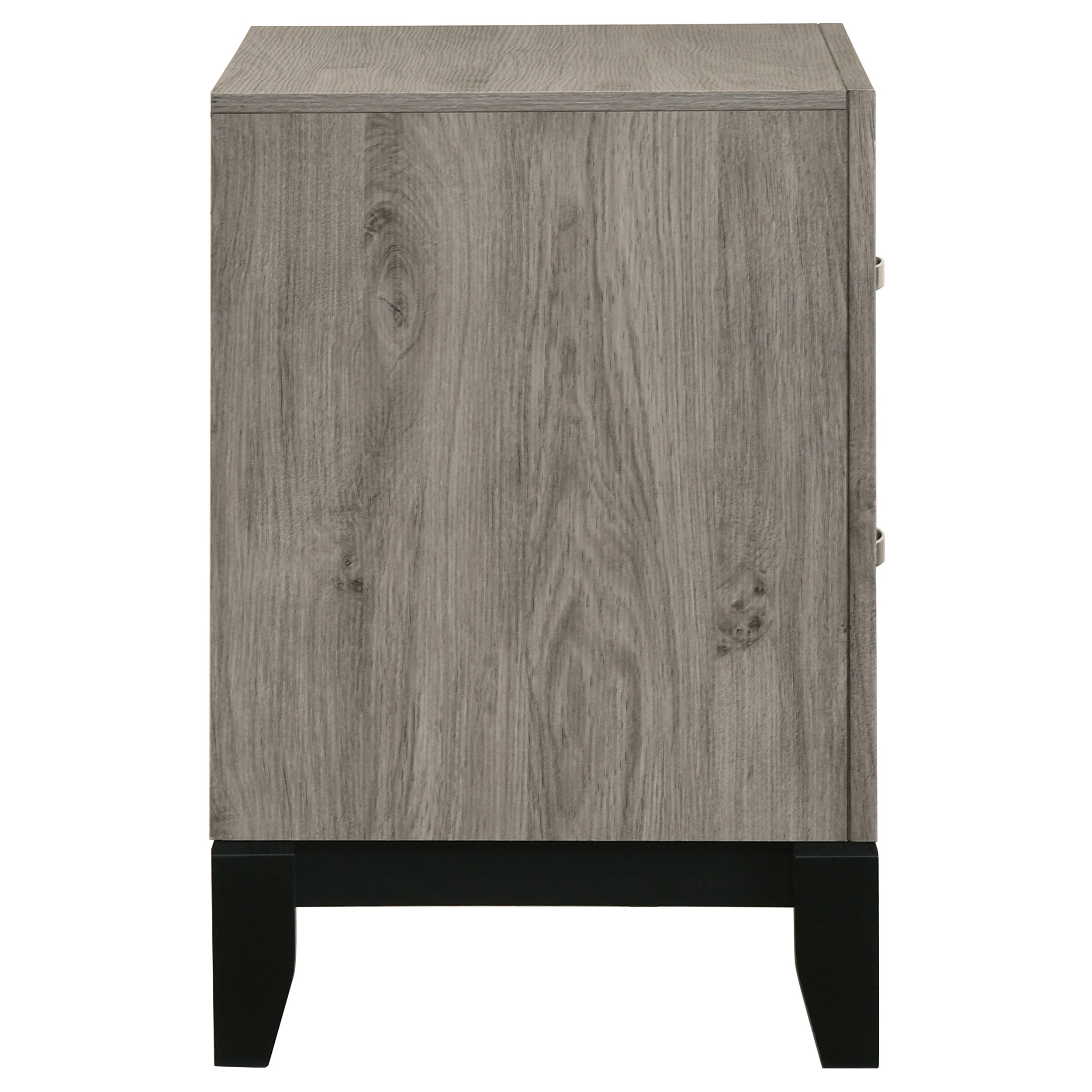 Watson 2-drawer Nightstand Bedside Table Light Taupe — view 9