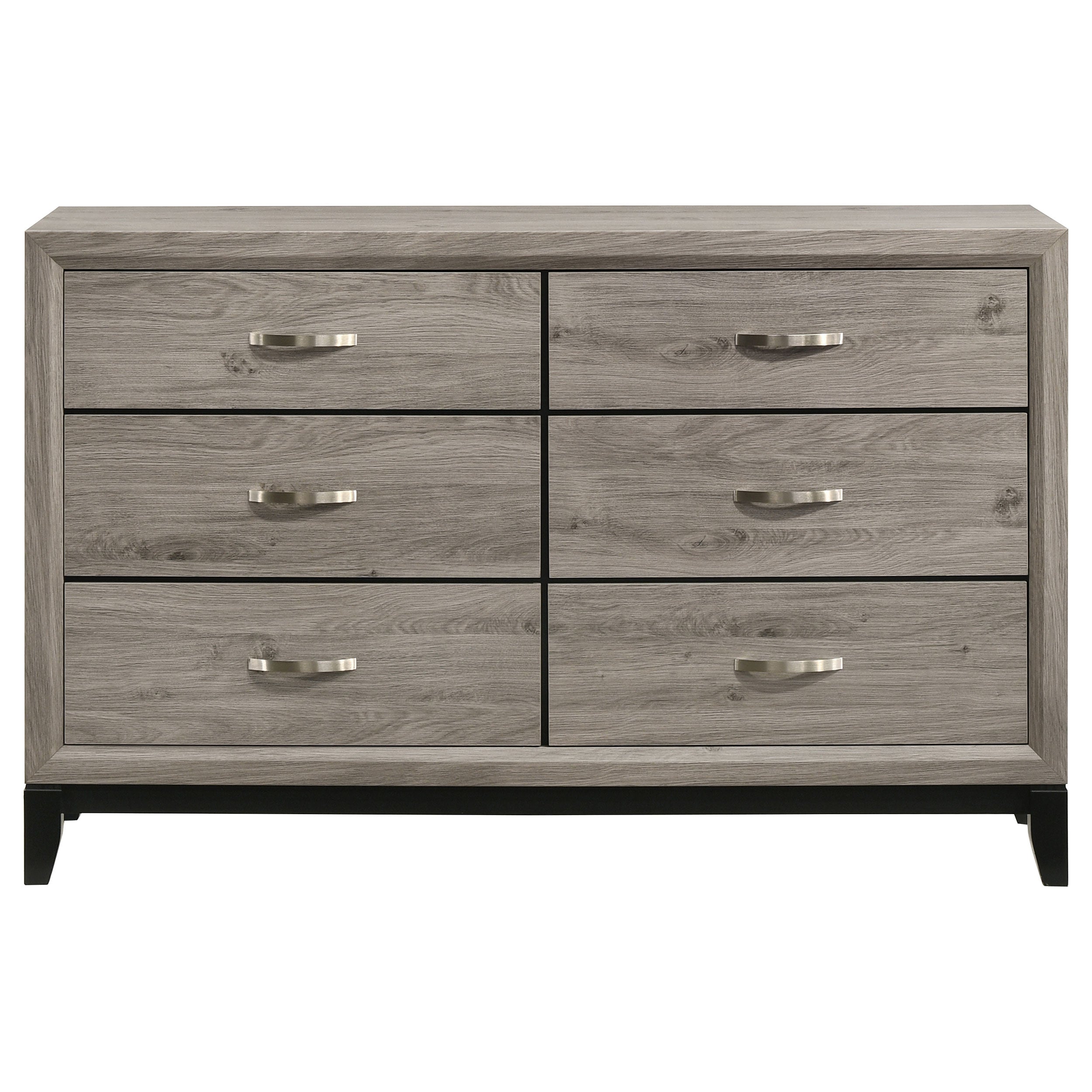 Watson 6-drawer Bedroom Dresser Cabinet Light Taupe — view 3