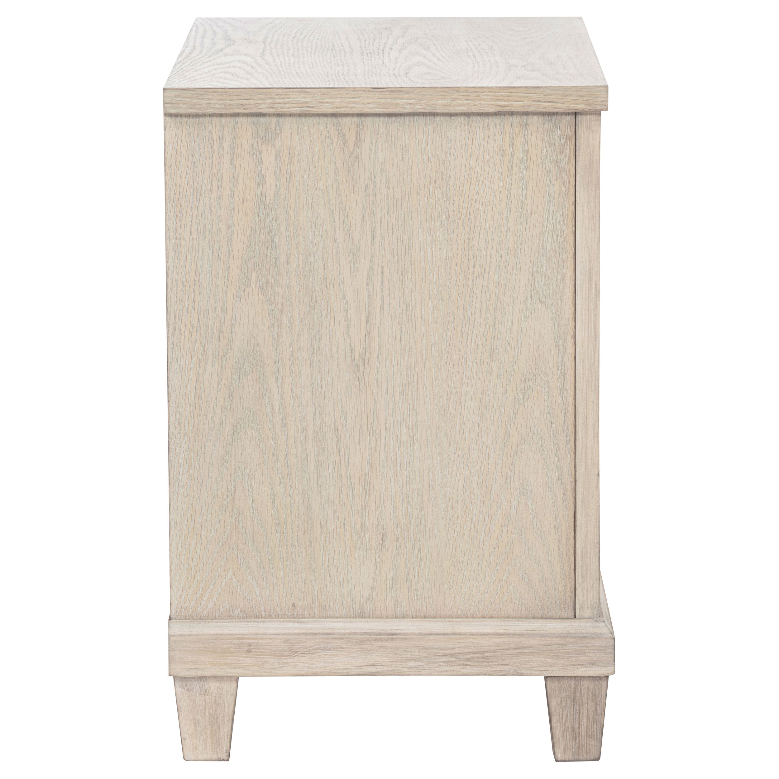Pembroke 2-drawer Nightstand Bedside Table Washed Oak — view 9