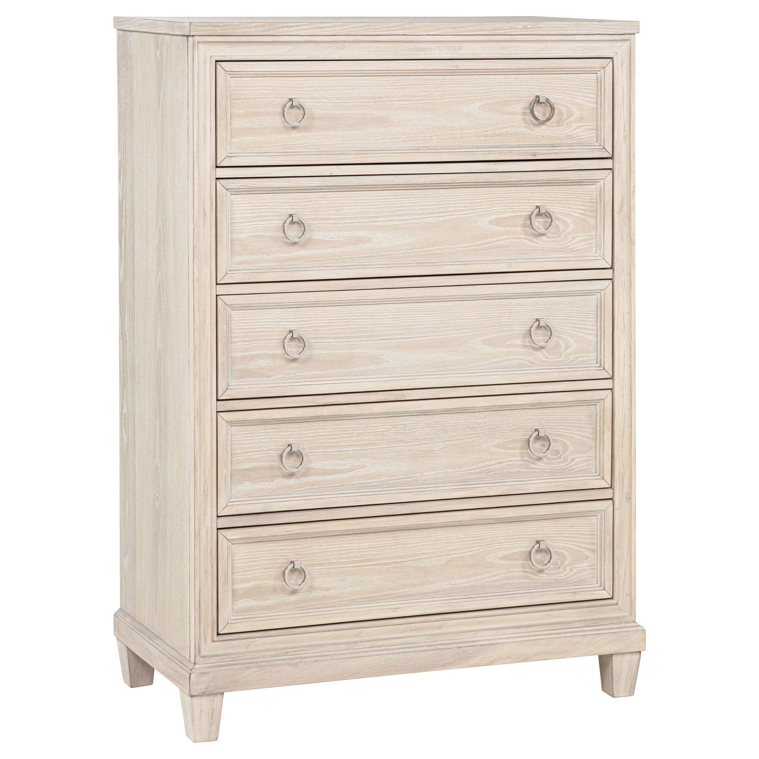 Pembroke 5-drawer Chest of Drawers Washed Oak — view 1