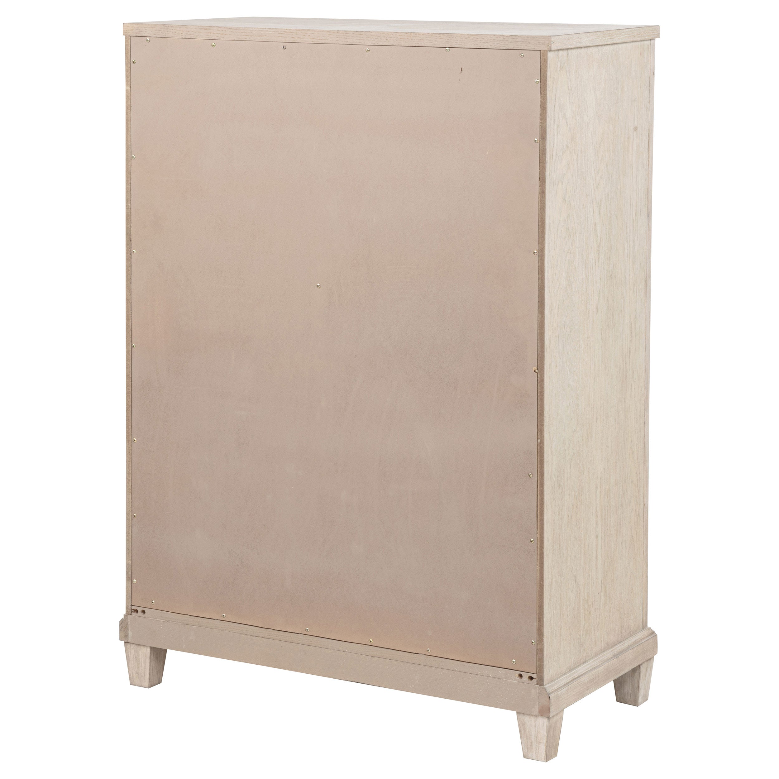 Pembroke 5-drawer Chest of Drawers Washed Oak — view 8