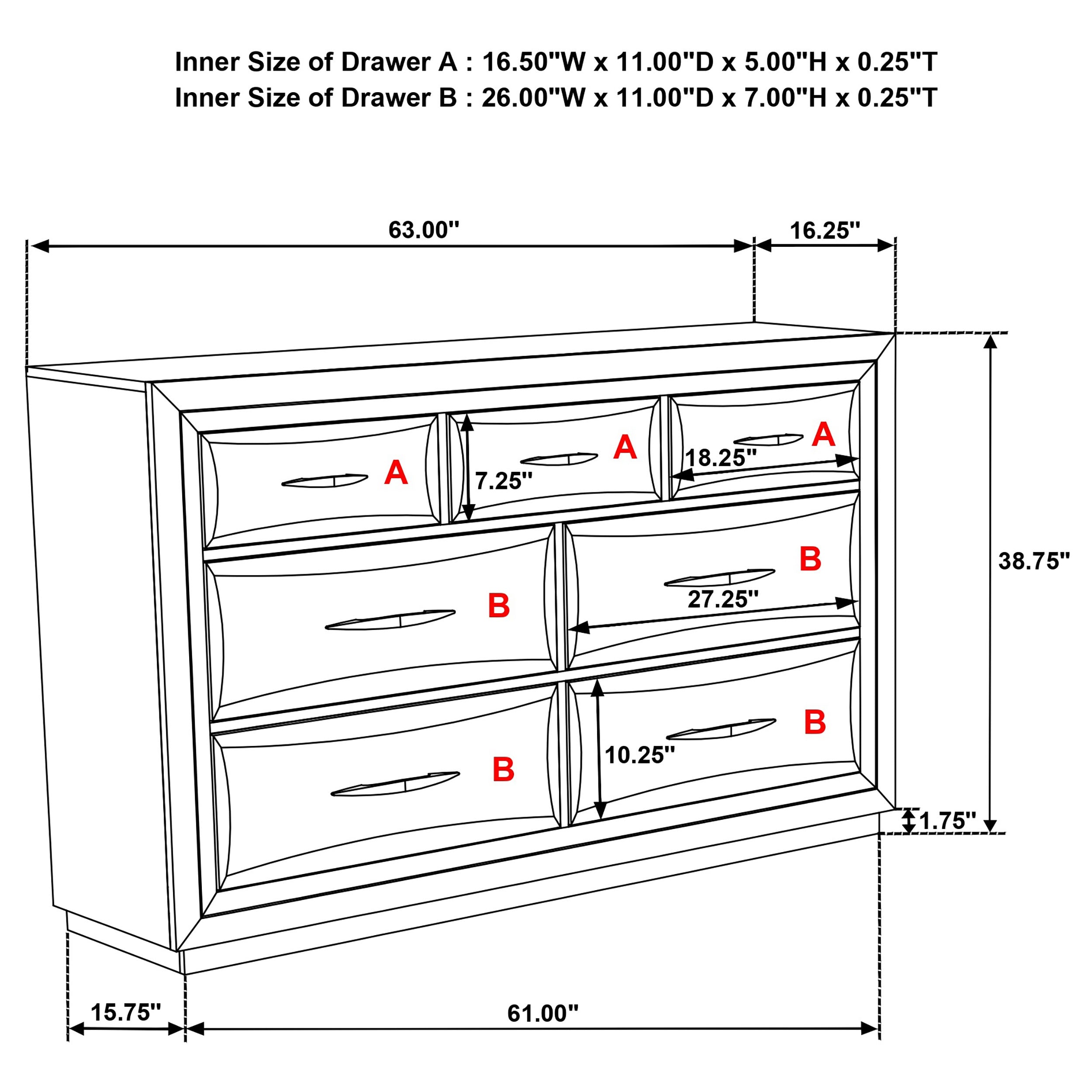 Atlas 4-piece California King Bedroom Set Dark Oak — view 18