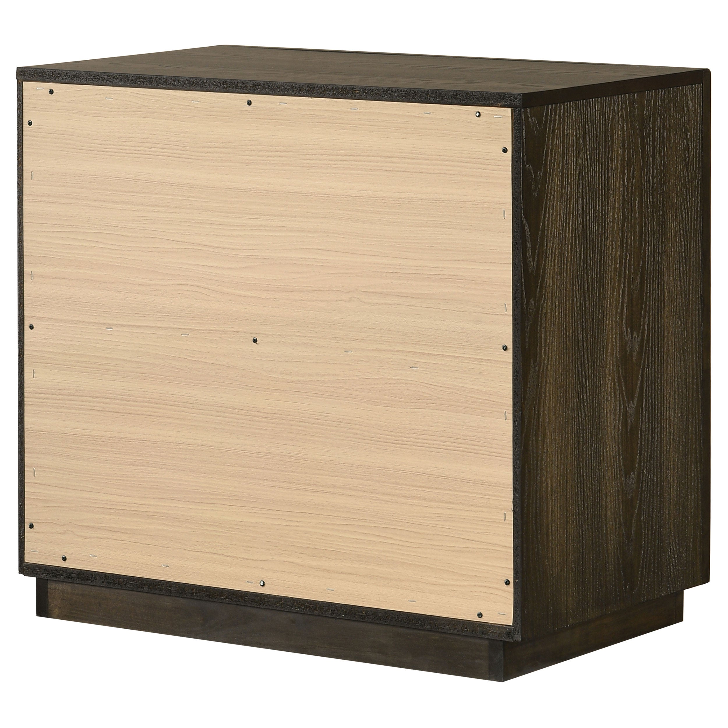 Atlas 2-drawer Bedroom Nightstand Bedside Table Dark Oak — view 8