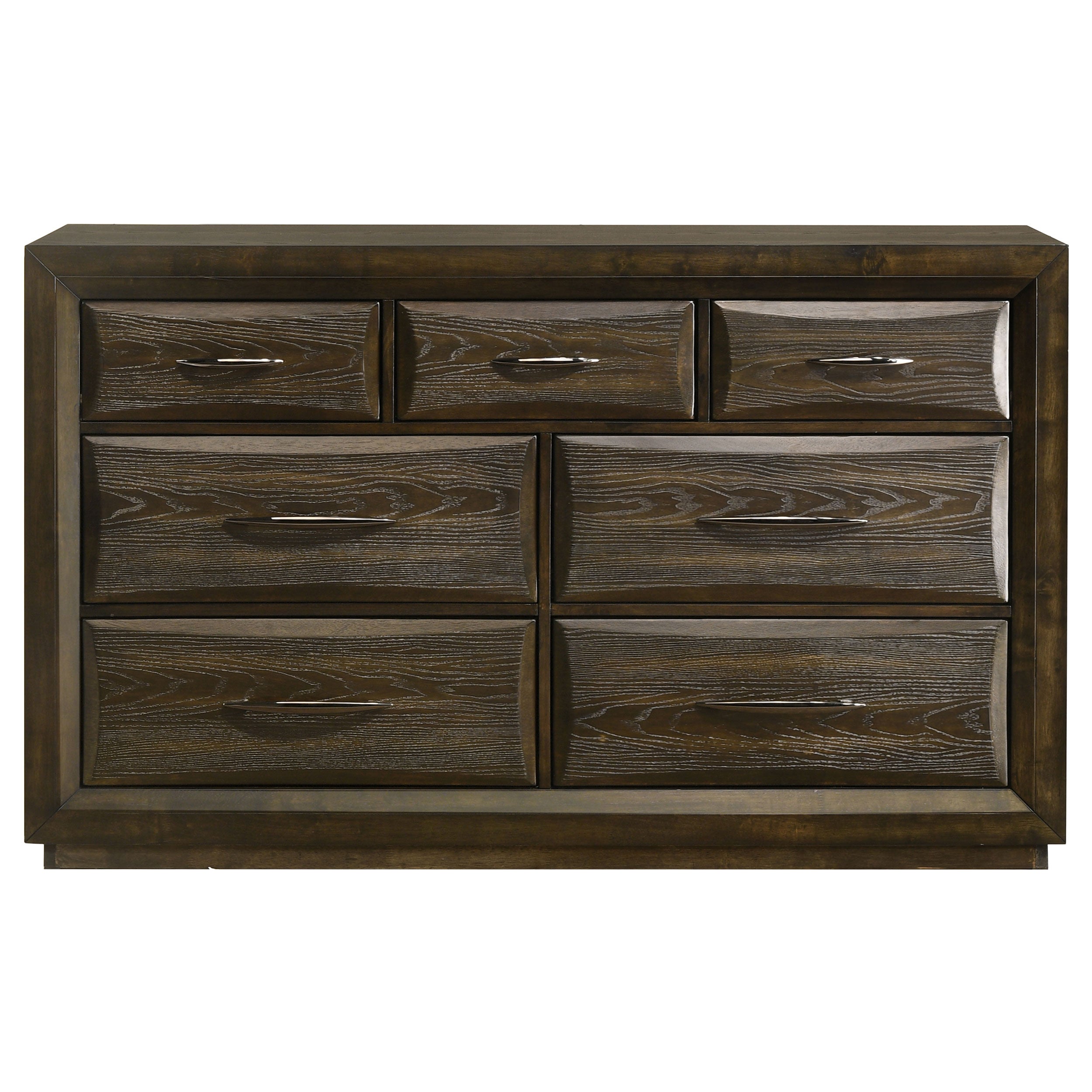 Atlas 7-drawer Bedroom Dresser Cabinet Dark Oak — view 3
