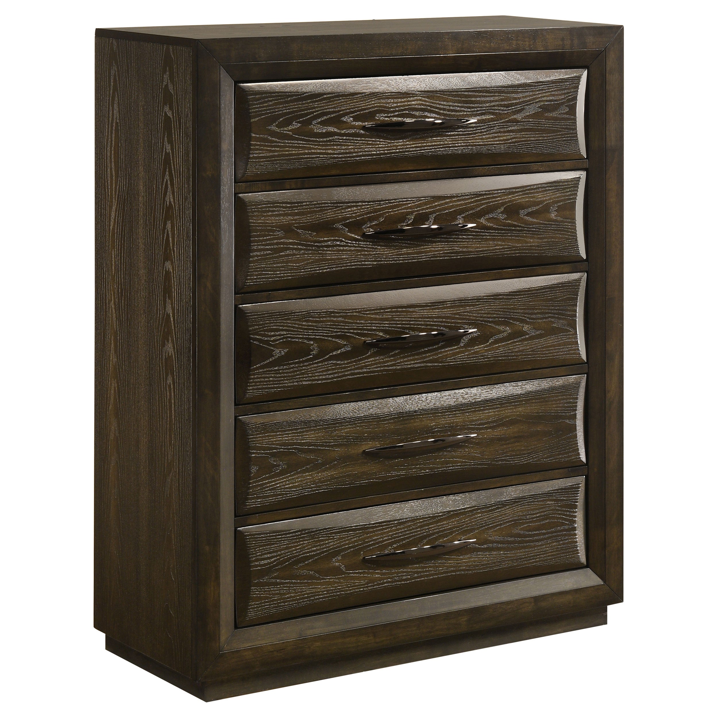 Atlas 5-drawer Bedroom Chest of Drawers Dark Oak — view 1