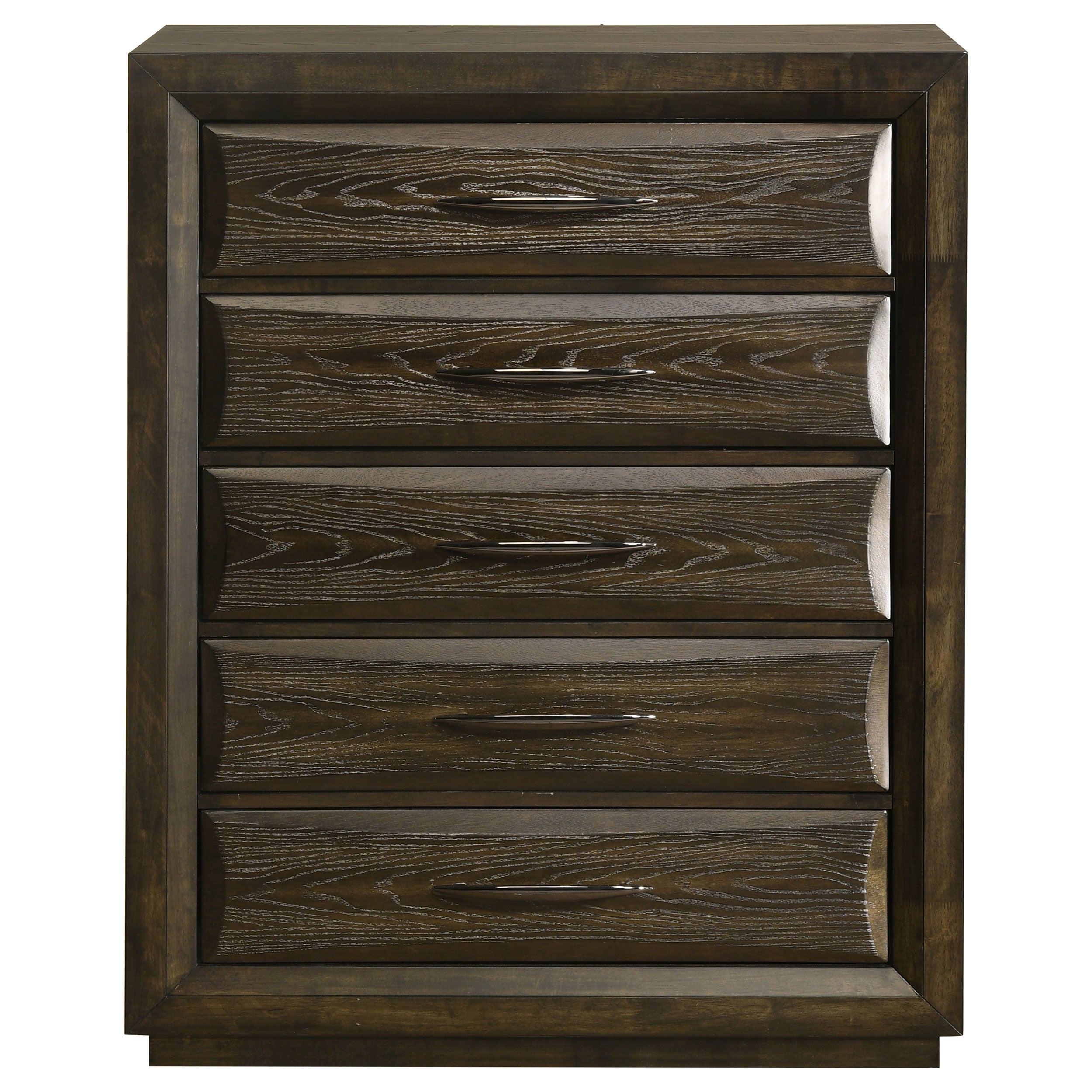 Atlas 5-drawer Bedroom Chest of Drawers Dark Oak — view 3