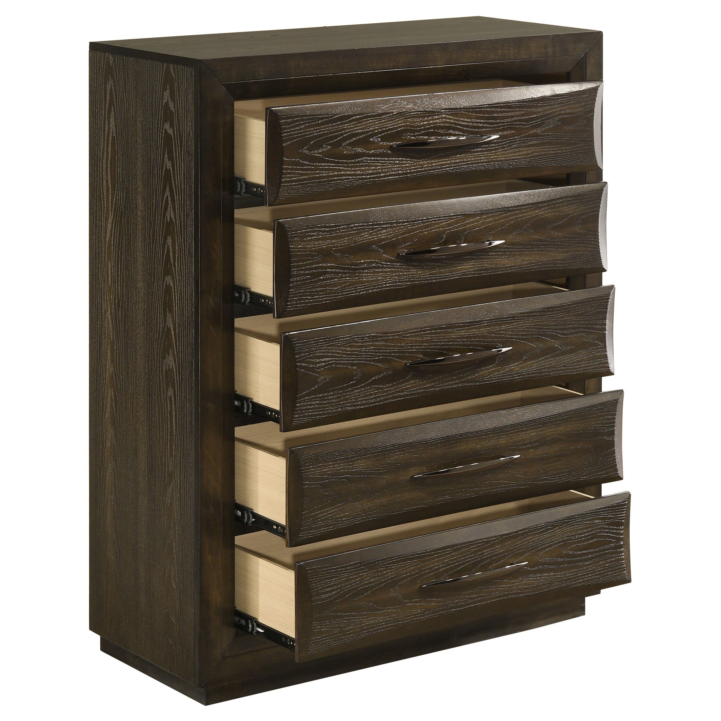 Atlas 5-drawer Bedroom Chest of Drawers Dark Oak — view 10