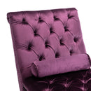 Velvet Chaise Lounge Indoor, Button Tufted Upholstered Chaise Lounge Chair With Pillow