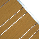 Cora - Outdoor Aluminum Coffee Table - Natural / Silver