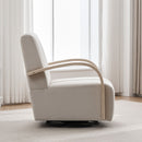 360° Swivel Accent Chair With Armrests