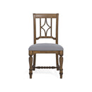Plymouth - Uph Dining Chair - Medium Brown Finish - Atlantic Fine Furniture Inc