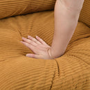 Modern Upholstered 3 Seat Sofa, High Resilience