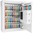 48 Keys, Key Cabinet Digital Keypad Wall Safe - White