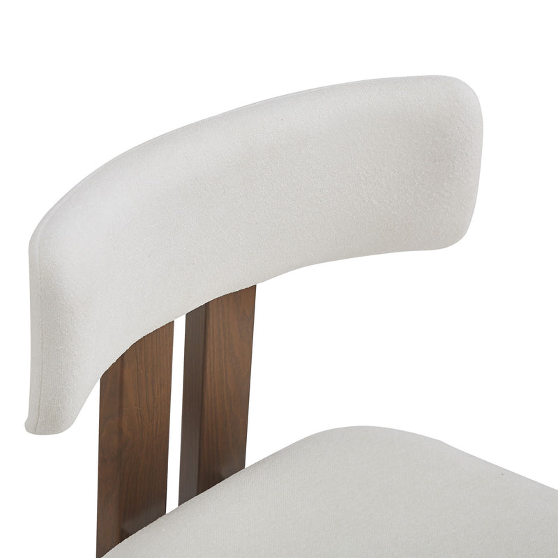 Modern 7 Piece Dining Set With Upholstered Armless Chairs And Dining Table