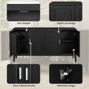 4 Door Sideboard Storage Cabinet With Door Shelf