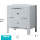 Charming Nightstand With Drawers
