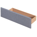 Upholstered Platform Bed With Classic Headboard And Drawers, No Box Spring Needed