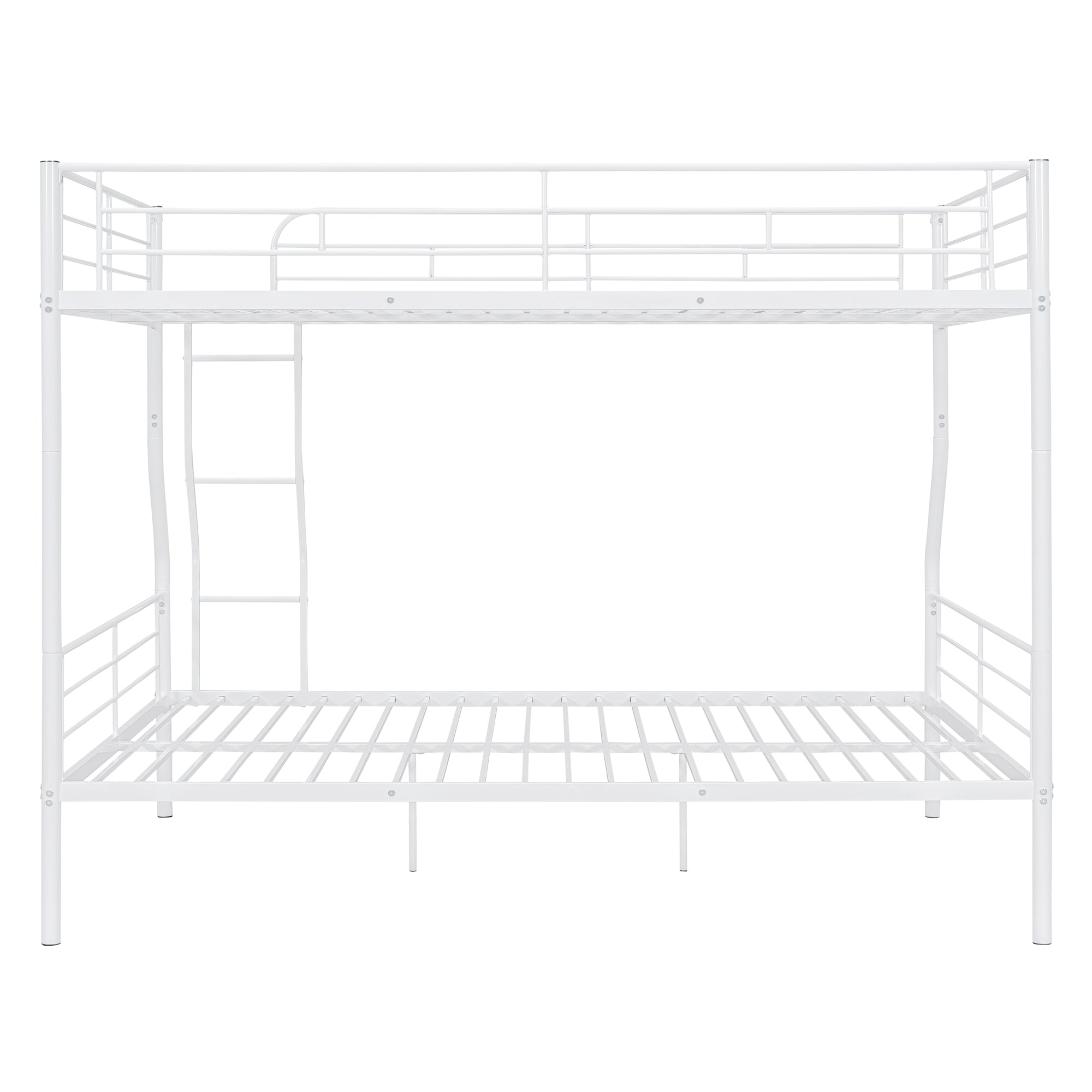 Full XL Over Queen Metal Bunk Bed, White - Atlantic Fine Furniture Melbourne FL